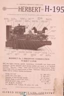 Herbert-Herbert No. 7 Turret Lathe Instruction and Specifications Manual-#7-No. 7-01